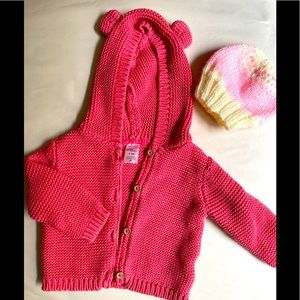 Baby Girl 💯 cotton Sweater Hoodies 6-9M